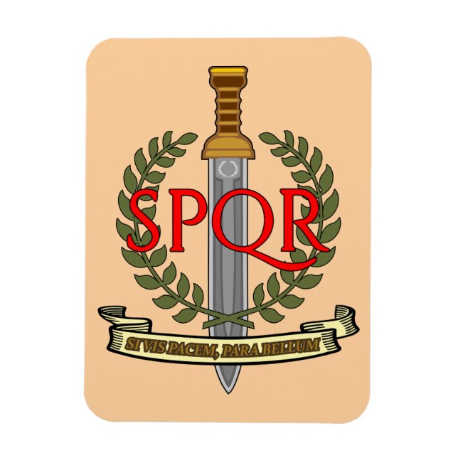 Magnet Flexible  SPQR Gladius - Senatus Populusque Romanus  (Vertical)