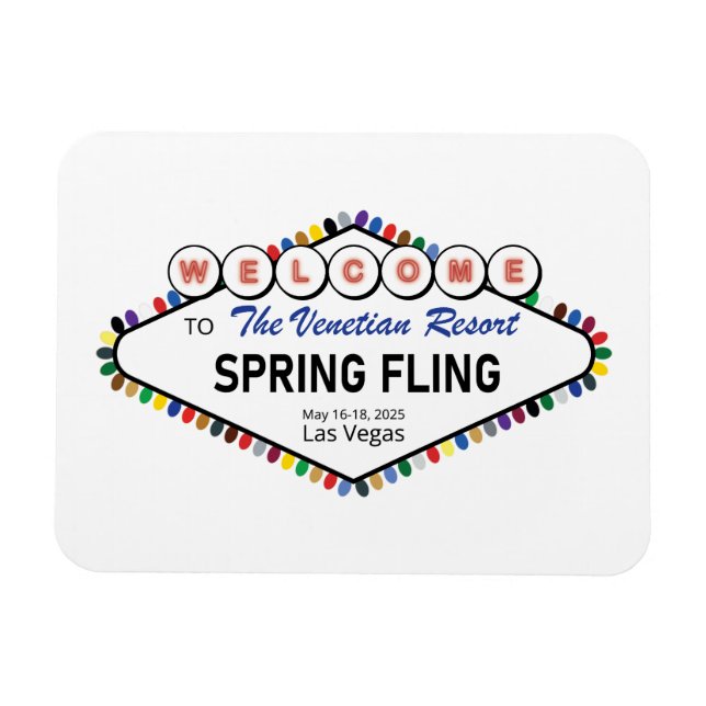 Magnet Flexible Spring Fling 2025 Aimant (Horizontal)