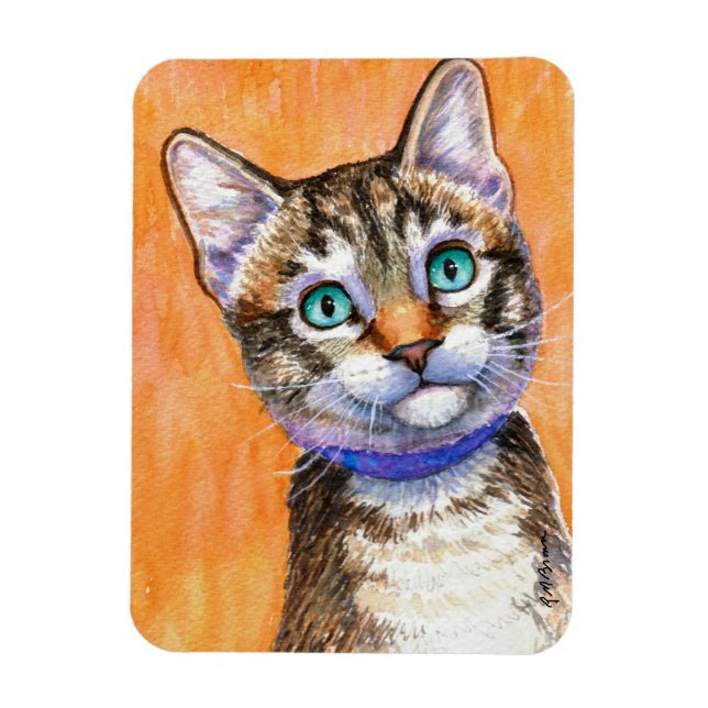 Magnet Flexible Sprite Tabby Cat (Vertical)