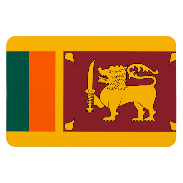 Magnet Flexible Sri Lanka Flag (Horizontal)
