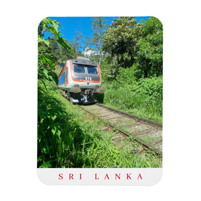Magnet Flexible Sri Lanka vue de train aimant frigo (Vertical)