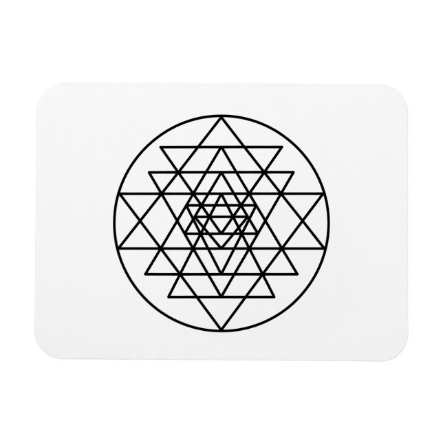 Magnet Flexible Sri Yantra (Horizontal)