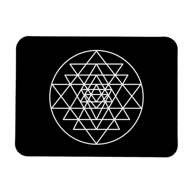 Magnet Flexible Sri Yantra (Horizontal)