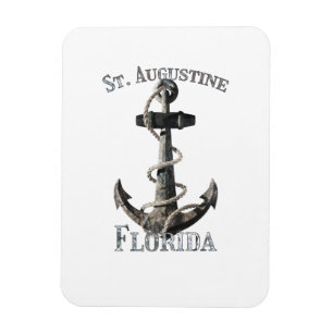 Magnet Flexible St Augustine Florida Vacation Ancre nautique Sai