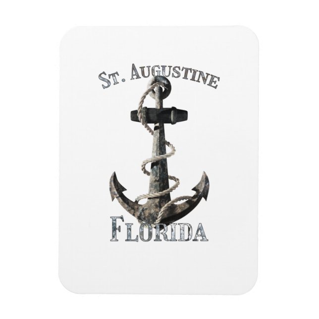Magnet Flexible St Augustine Florida Vacation Ancre nautique Sai (Vertical)