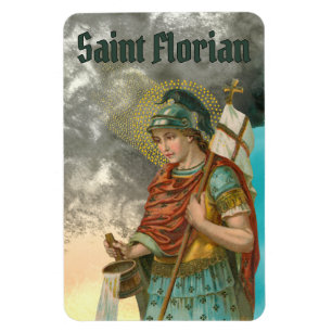 Magnet Flexible St. Florian avec seau (Fumée; M 019)