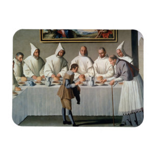 Magnet Flexible St Hugh de Cluny (1024-1109) dans le réfectoire d