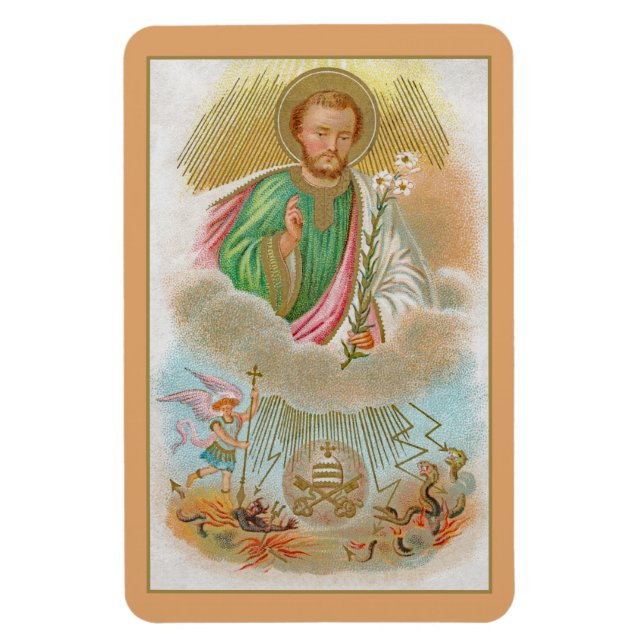 Magnet Flexible St. Joseph d'une carte de pèlerinage (B 01) (Vertical)