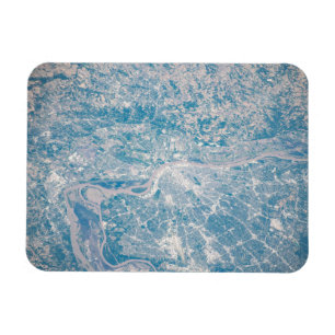 Magnet Flexible St. Louis, Missouri Le Long Du Mississippi.