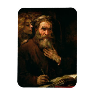 Magnet Flexible St Matthew et l'ange, 1655-60 (huile sur la toile)