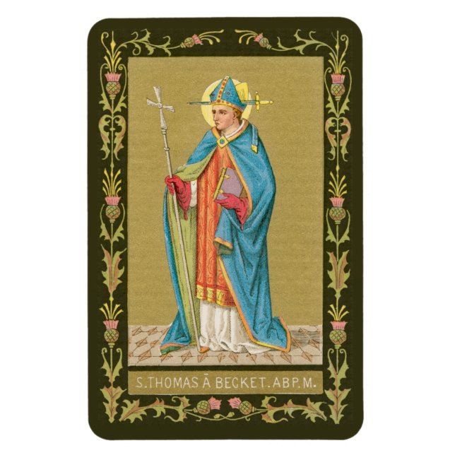 Magnet Flexible St. Thomas Becket avec épée dans la mitre (P 005) (Vertical)