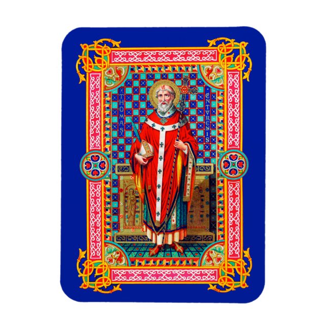 Magnet Flexible St. Thomas Becket en chasuble rouge (K 34) (Vertical)