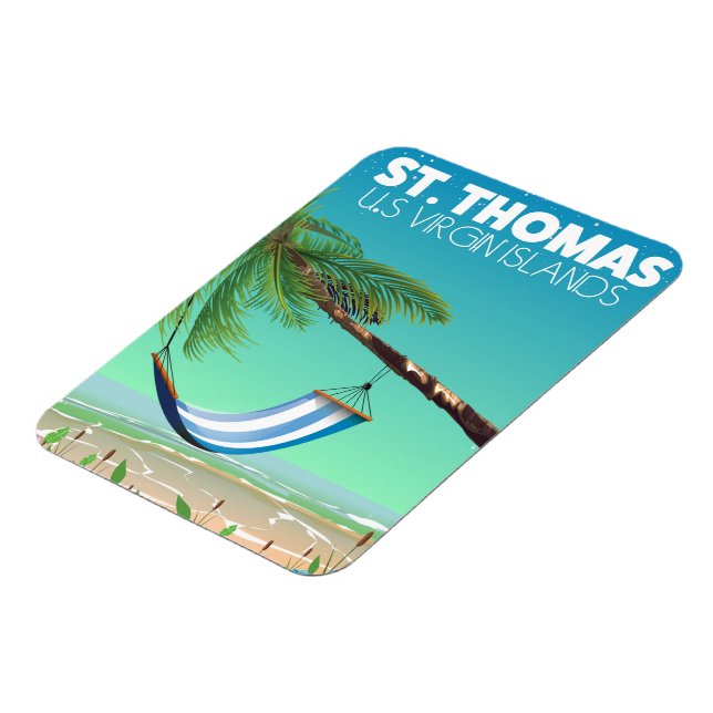 Magnet Flexible St Thomas Îles Vierges américaines. (Côté Gauche)