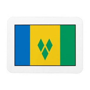 Magnet Flexible St Vincent et le drapeau de grenadines