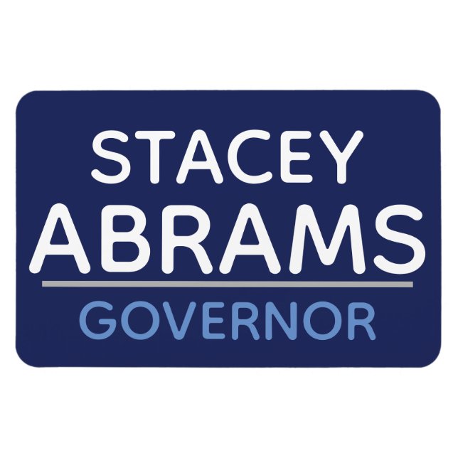 Magnet Flexible Stacey Abrams pour aimant automobile GA GOVERNOR : (Horizontal)