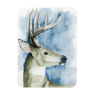 Magnet Flexible Stag errant - Aquarelle
