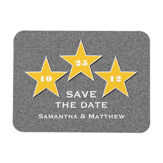 Magnet Flexible Star Trio Premium Enregistrer l'aimant de date, Ja (Horizontal)