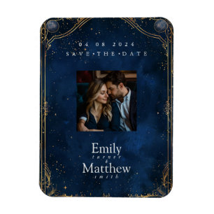 Magnet Flexible Starry Night Romance Mariage Enregistrer La Date
