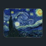Magnet Flexible Starry Night Vincent van Gogh Art Peinture<br><div class="desc">Vincent van Gogh (Néerlandais, 1853 - 1890) Starry Night, 1889, Huile sur toile Non encadré : 73 × 92 cm (28, 7 × 36, 2 po) Ce tableau représente la vue depuis la fenêtre est de la chambre d'asile de Van Gogh à Saint-Rémy-de-Provence, il ajoute un village aménagé. Il est...</div>