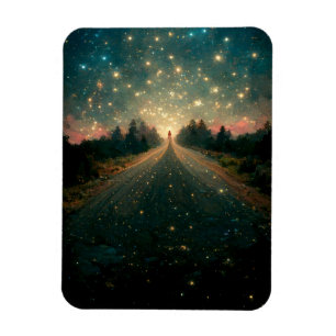 Magnet Flexible Starry Road Imaginaire Paysage Sci-Fi