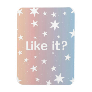 Magnet Flexible Starry Serenity : Dégradé doux avec Petite Star