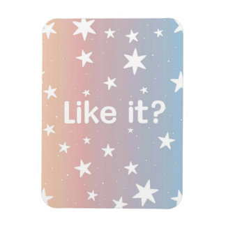 Magnet Flexible Starry Serenity : Dégradé doux avec Petite Star