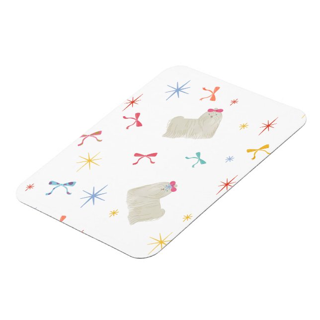 Magnet Flexible Starry Sparkle mignon voeu chiot (Côté Gauche)