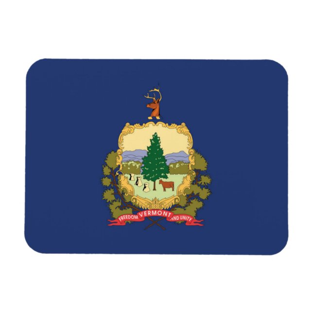 Magnet Flexible State Flag of Vermont, USA (Horizontal)