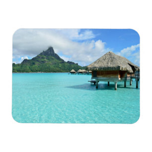 Magnet Flexible Station balnéaire sur Bora Bora aimant rectangulai
