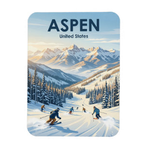 Magnet Flexible Station de ski Aspen Snowmass Colorado