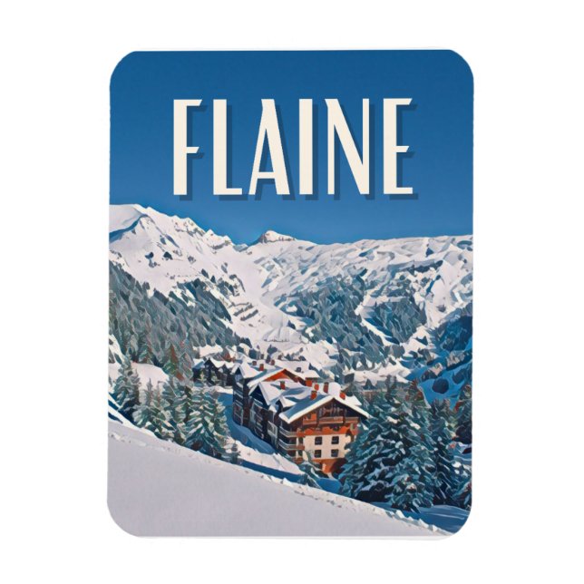 Magnet Flexible Station de ski de Flaine (Vertical)