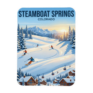 Magnet Flexible Station de ski Steamboat Colorado