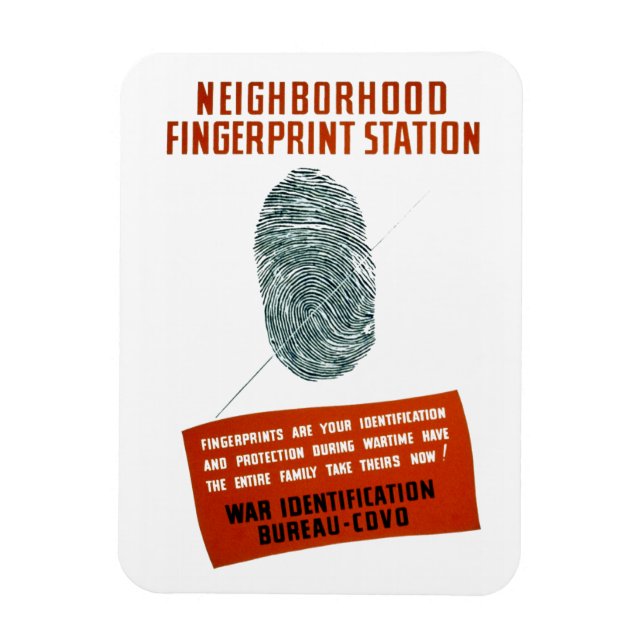 Magnet Flexible Station d'empreintes digitales de Neigborhood (Vertical)