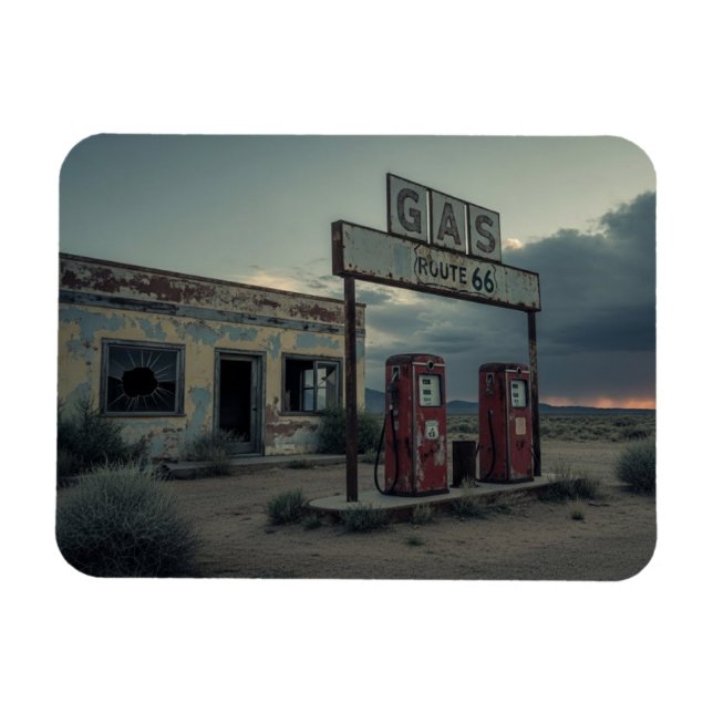 Magnet Flexible Station-service Route 66 (Horizontal)