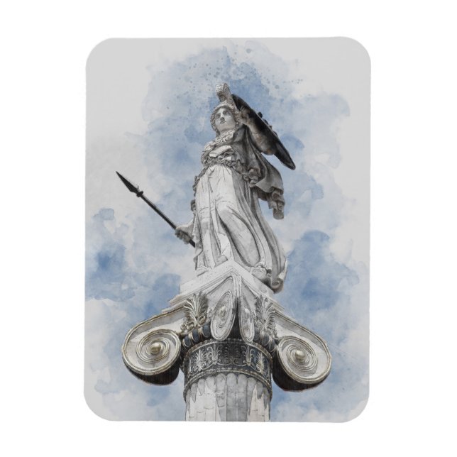 Magnet Flexible Statue Classique d'Athéna – Inspiré de la Mytholog (Vertical)