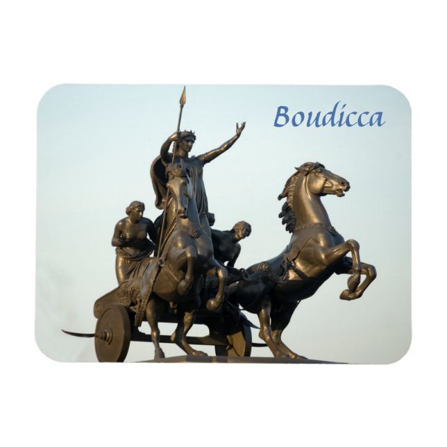 Magnet Flexible Statue de Boudicca à Londres photo souvenir (Horizontal)