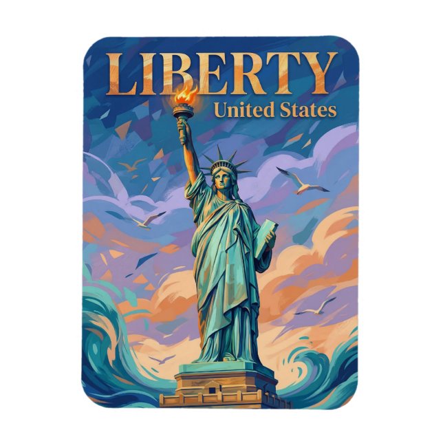 Magnet Flexible Statue de la Liberté État de New York (Vertical)