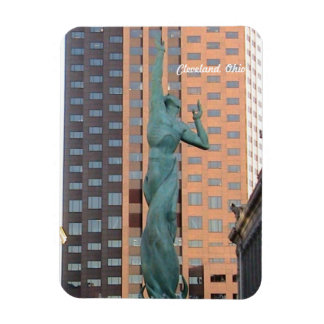 Magnet Flexible Statue de la Paix, aimant Cleveland Ohio Mall C