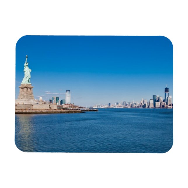 Magnet Flexible Statue de Liberty, Hudson River et Manhattan (Horizontal)