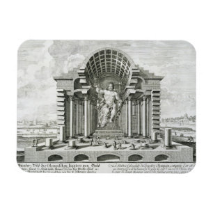 Magnet Flexible Statue de Zeus Olympien, fait par Phidias en or a