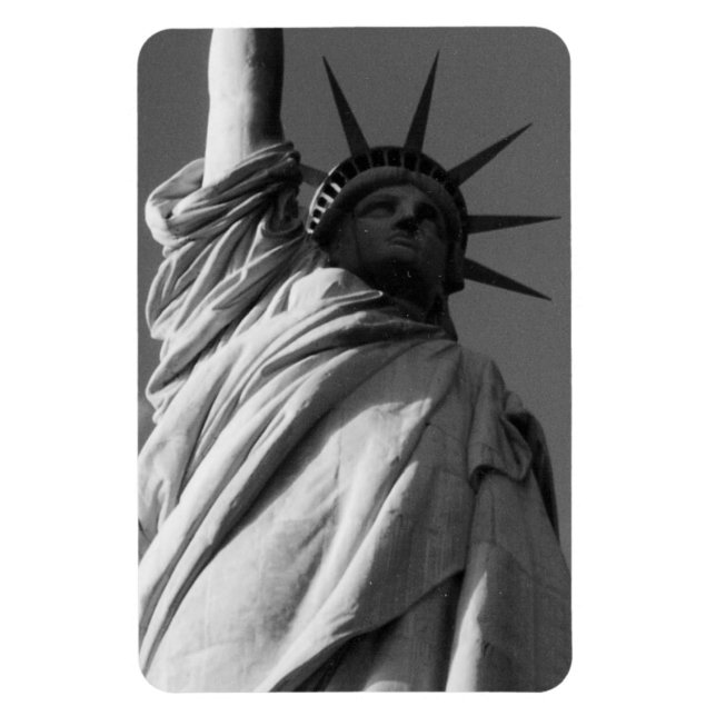 Magnet Flexible statue liberty noir et blanc (Vertical)