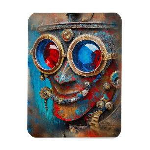 Magnet Flexible Steampunk Le Portrait De L'Homme Tin