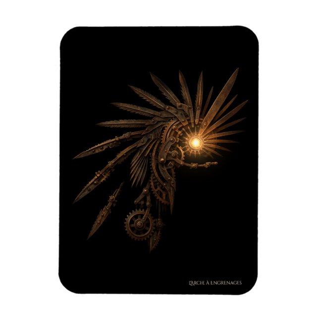 Magnet Flexible Steampunk Mechanical Wings –  (Vertical)