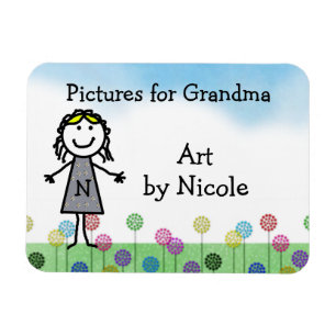 Magnet Flexible Stick Girl's personnalisée Fridge Art Flexi Mag