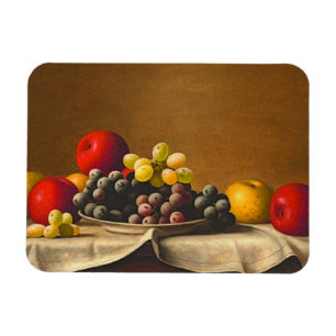 Magnet Flexible Still Life, Apples, Grapes, Fruit