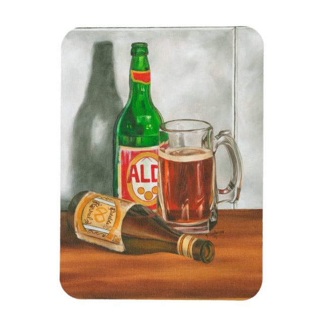 Magnet Flexible Still Life with Beer par Jennifer Goldberger (Vertical)