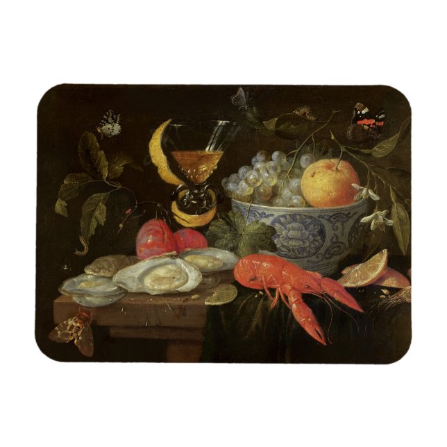 Magnet Flexible Still Life with Fruit and Shell Fish, 1653 (Horizontal)