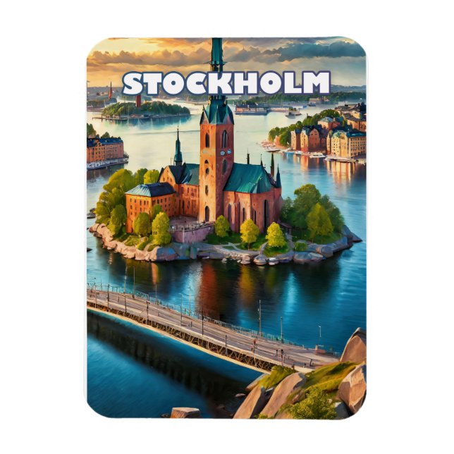 Magnet Flexible Stockholm, perle scandinave (Vertical)