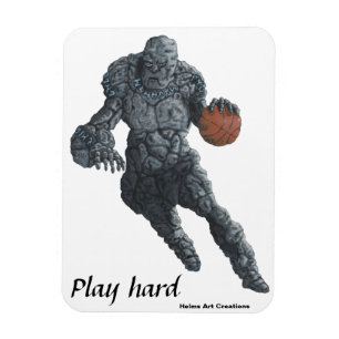 Magnet Flexible Stone Golem Jouer Basketball Réfrigérateur Aimant