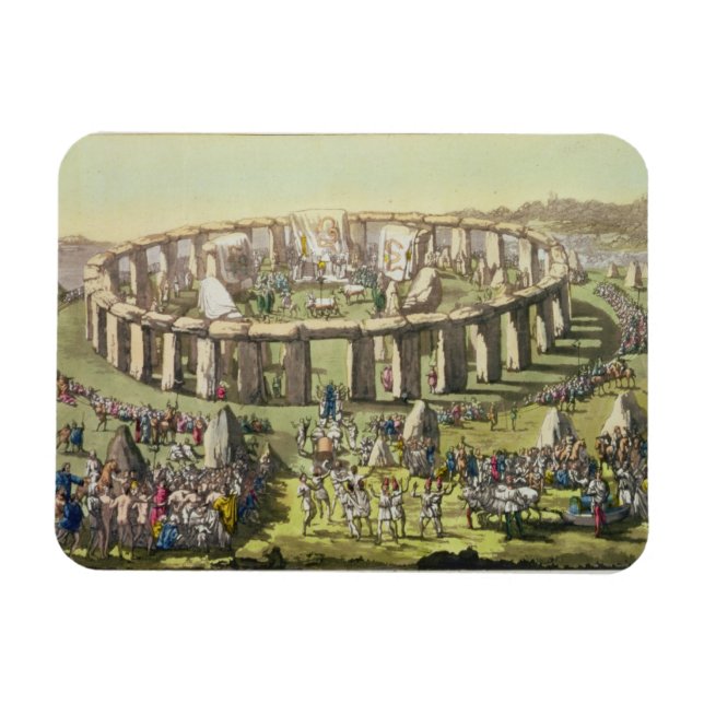 Magnet Flexible Stonehenge, ou Temple circulaire des Druides, pl (Horizontal)